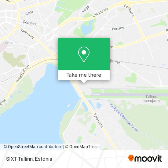 SIXT-Tallinn map