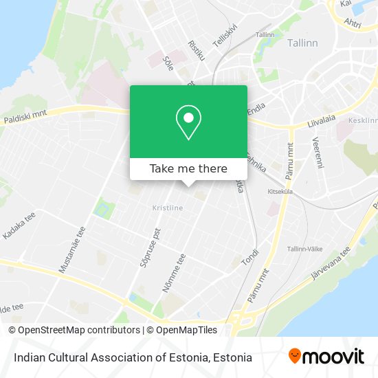 Indian Cultural Association of Estonia map