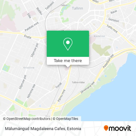 Mälumängud Magdaleena Cafes map
