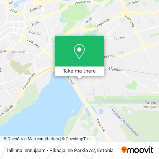 Tallinna lennujaam - Pikaajaline Parkla A2 map