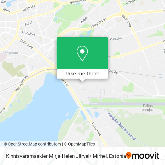 Kinnisvaramaakler Mirja-Helen Järvel/ Mirhel map