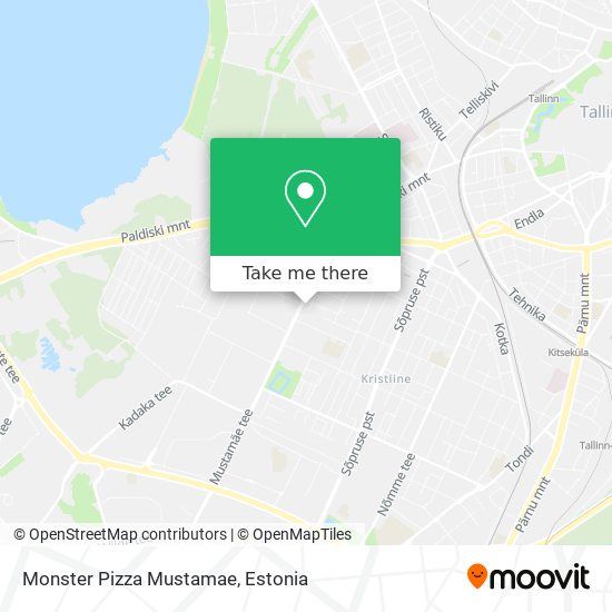 Карта Monster Pizza Mustamae