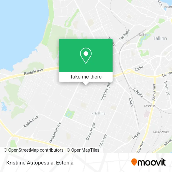 Карта Kristiine Autopesula