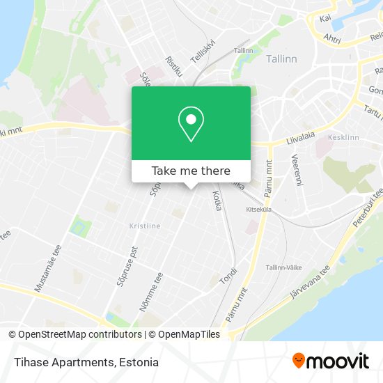 Tihase Apartments map