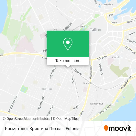 Карта Косметолог Кристина Пихлак