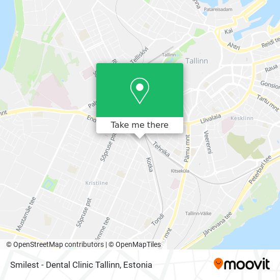 Smilest - Dental Clinic Tallinn map