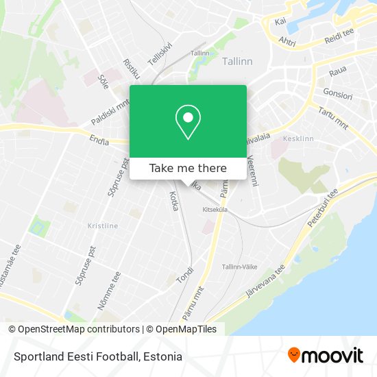 Карта Sportland Eesti Football
