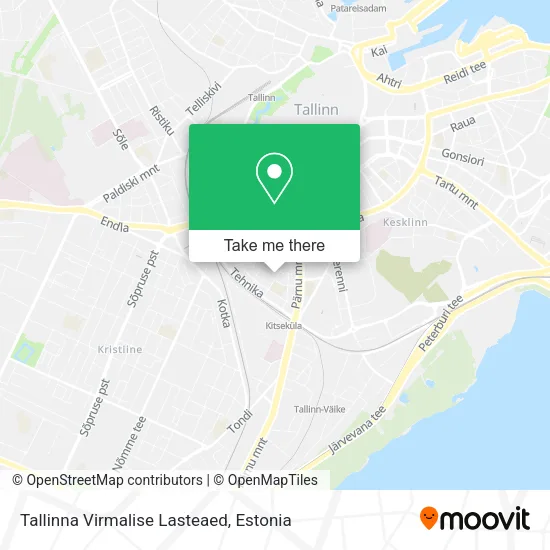 Карта Tallinna Virmalise Lasteaed