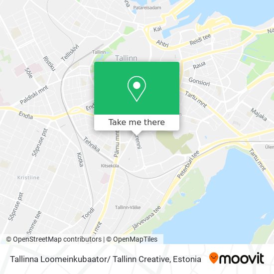 Tallinna Loomeinkubaator/ Tallinn Creative map