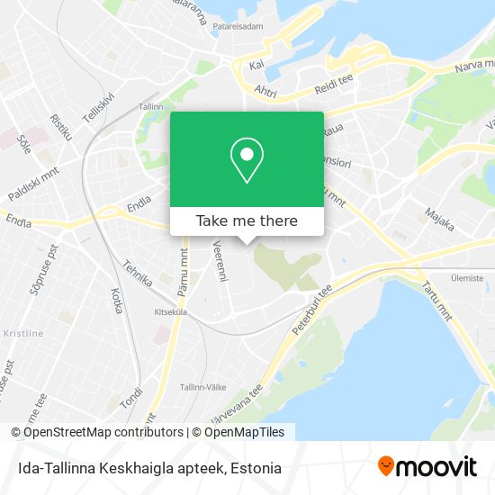 Карта Ida-Tallinna Keskhaigla apteek