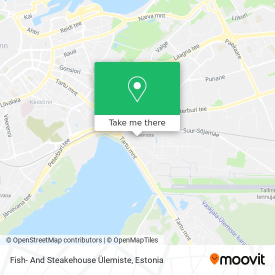Fish- And Steakehouse Ülemiste map