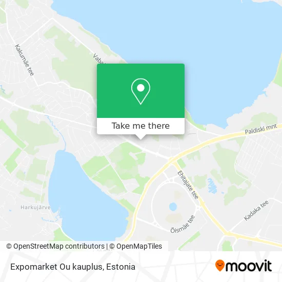 Карта Expomarket Ou kauplus
