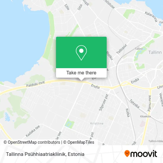 Карта Tallinna Psühhiaatriakliinik