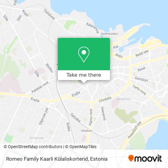 Romeo Family Kaarli Külaliskorterid map