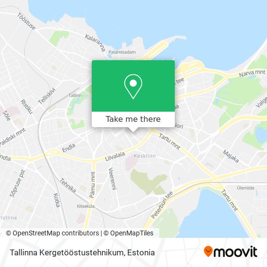 Карта Tallinna Kergetööstustehnikum