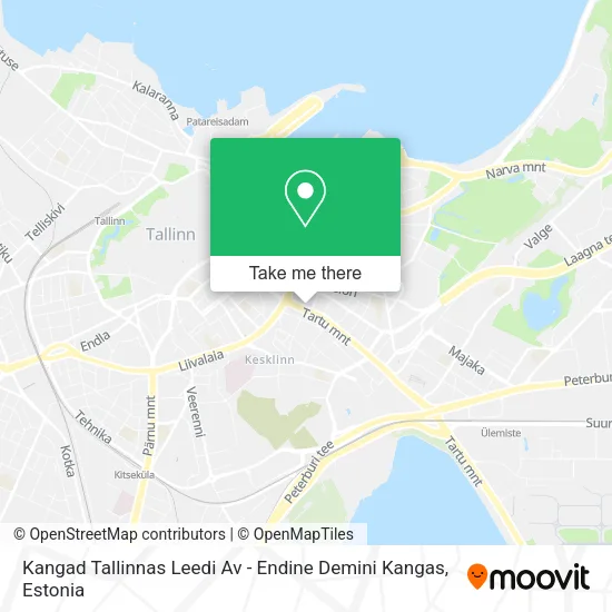 Kangad Tallinnas Leedi Av - Endine Demini Kangas map
