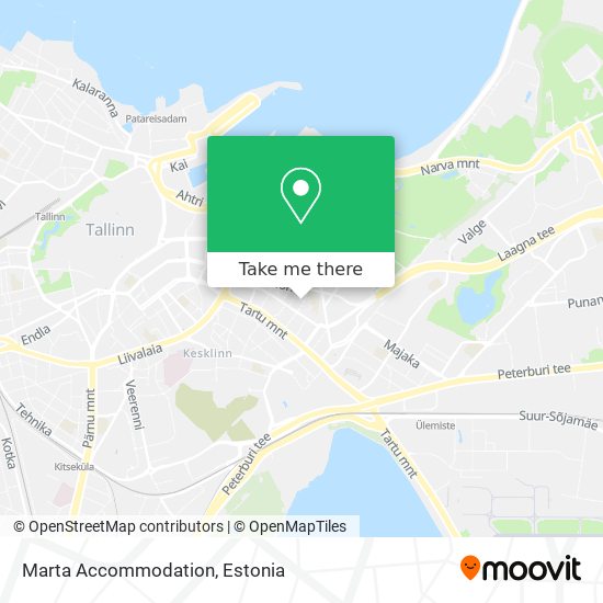 Marta Accommodation map