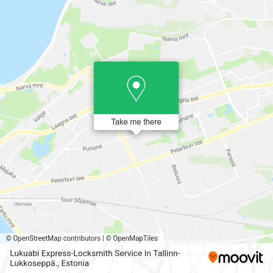 Карта Lukuabi Express-Locksmith Service In Tallinn- Lukkoseppä.