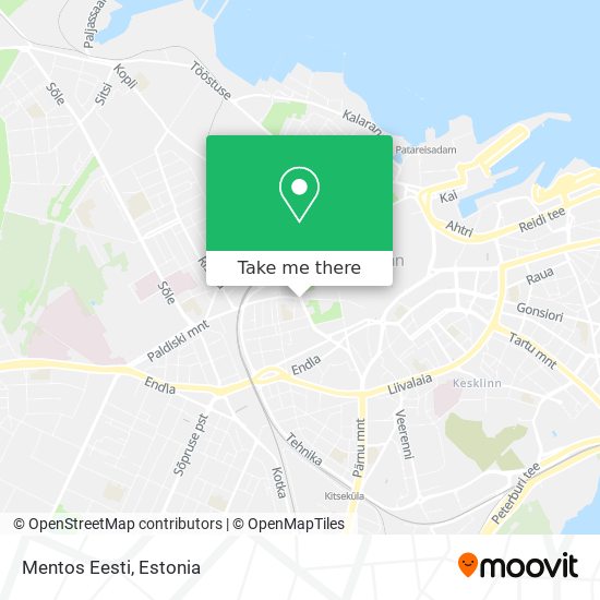 Mentos Eesti map