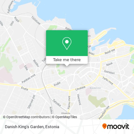 Danish King's Garden map