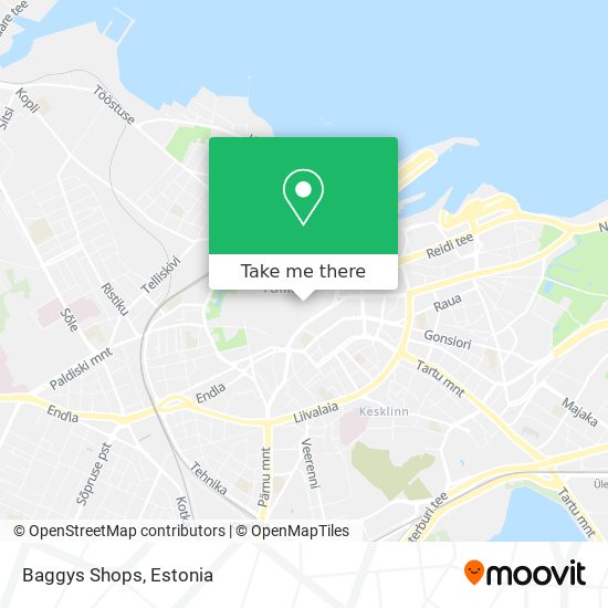 Baggys Shops map