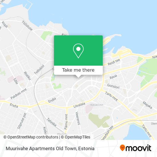 Muurivahe Apartments Old Town map