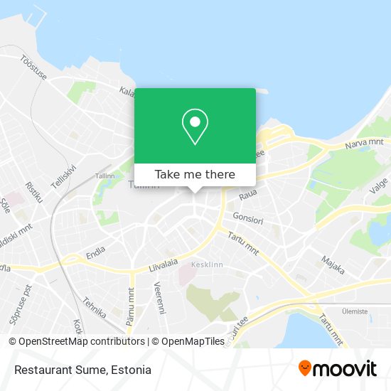 Карта Restaurant Sume