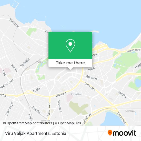 Viru Valjak Apartments map