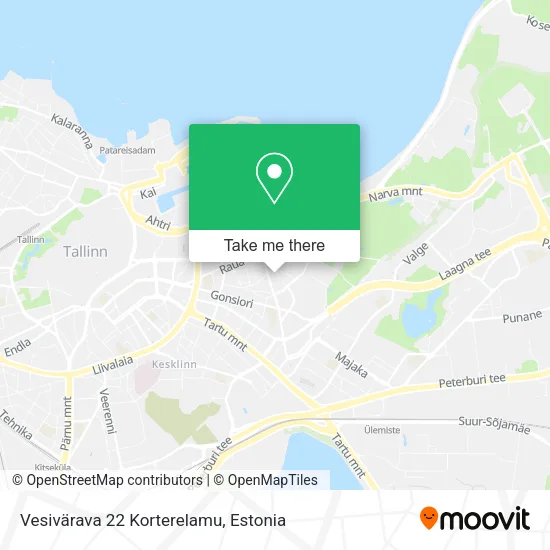Карта Vesivärava 22 Korterelamu