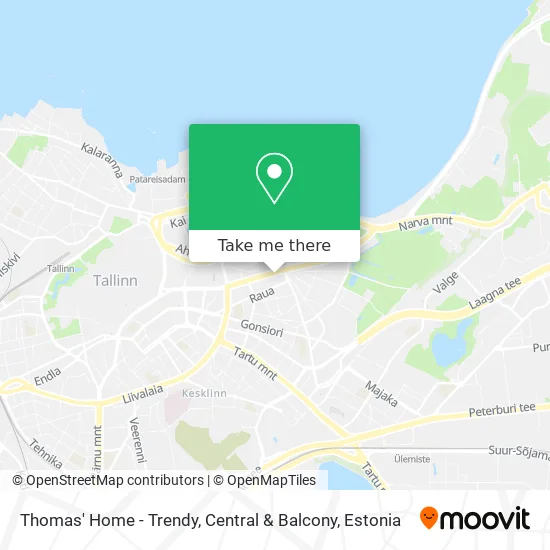 Карта Thomas' Home - Trendy, Central & Balcony