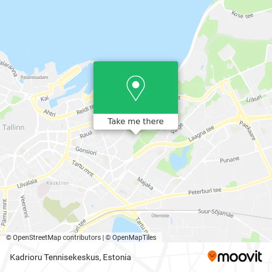 Карта Kadrioru Tennisekeskus