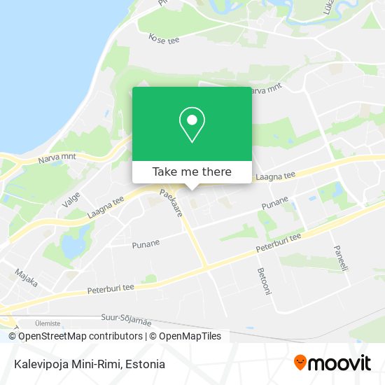 Карта Kalevipoja Mini-Rimi