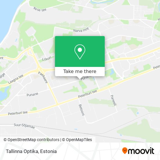 Карта Tallinna Optika
