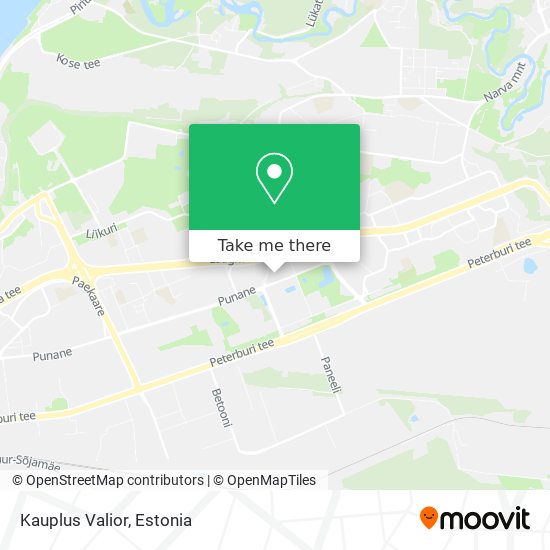 Kauplus Valior map