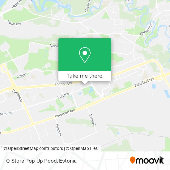 Q-Store Pop-Up Pood map