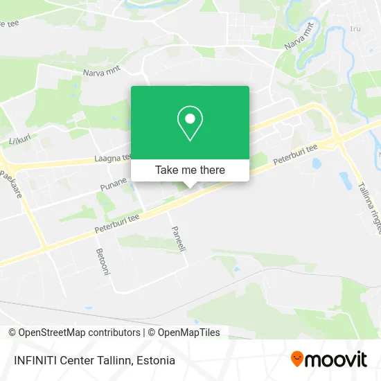 Карта INFINITI Center Tallinn