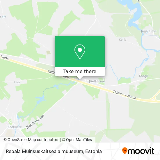 Карта Rebala Muinsuskaitseala muuseum