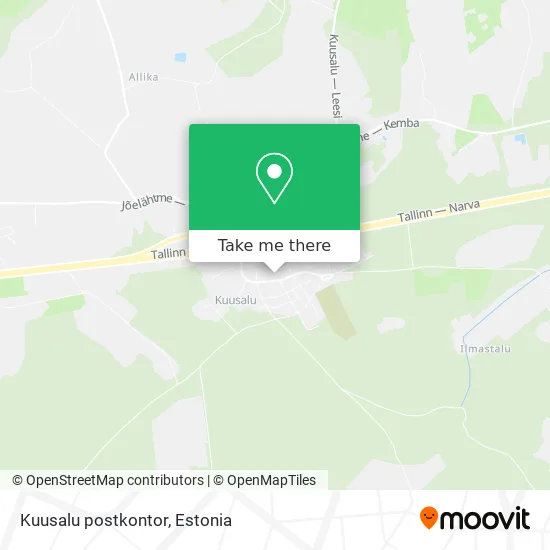Карта Kuusalu postkontor