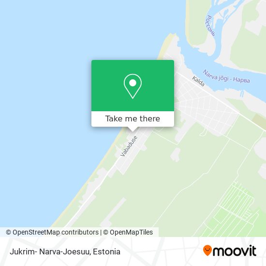 Jukrim- Narva-Joesuu map