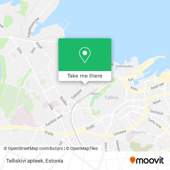 Telliskivi apteek map