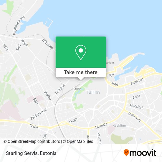 Starling Servis map