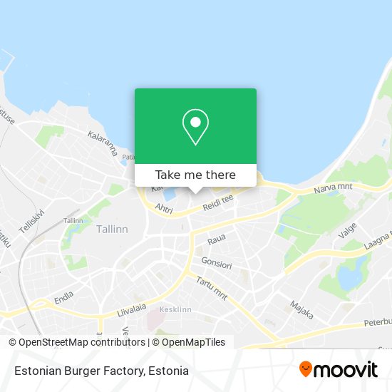 Estonian Burger Factory map