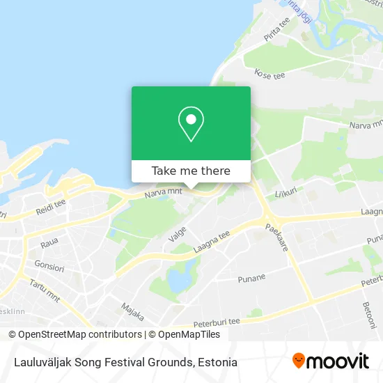 Карта Lauluväljak Song Festival Grounds
