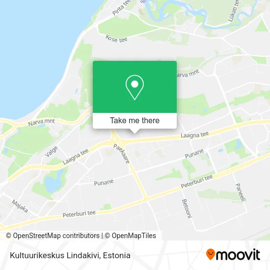 Карта Kultuurikeskus Lindakivi