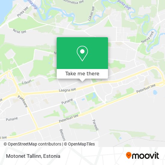 Motonet Tallinn map