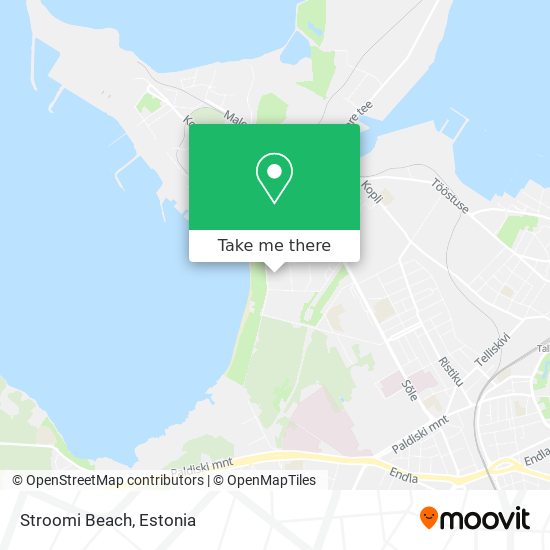 Stroomi Beach map