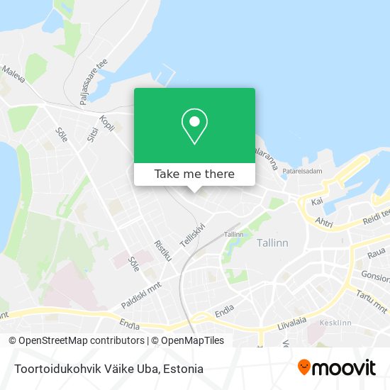 Toortoidukohvik Väike Uba map