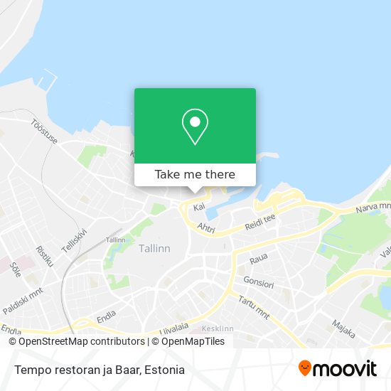 Карта Tempo restoran ja Baar