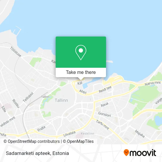 Карта Sadamarketi apteek