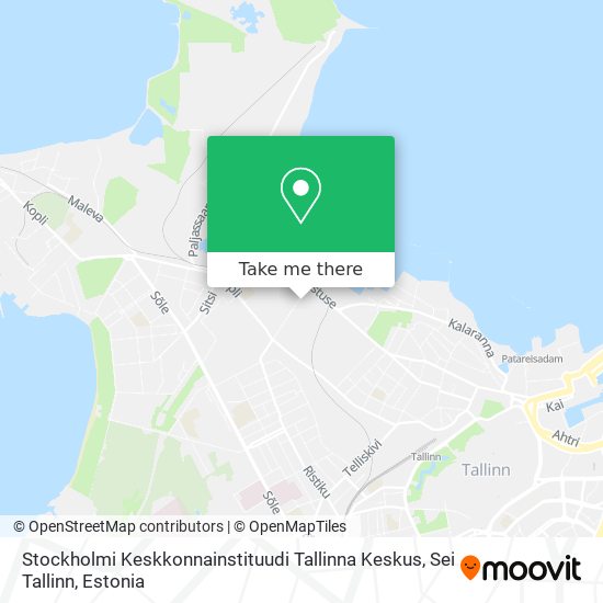 Stockholmi Keskkonnainstituudi Tallinna Keskus, Sei Tallinn map